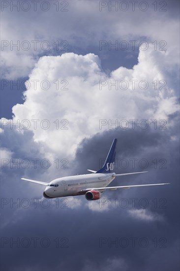 LN-RRR SAS Scandinavian Airlines Boeing 737-683 in flight in stormy weather