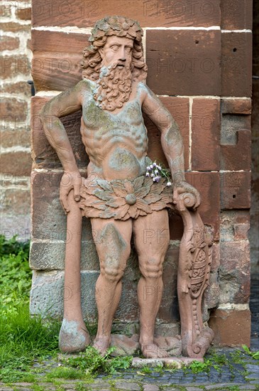 One of the ""Wild Men"" sandstone figures