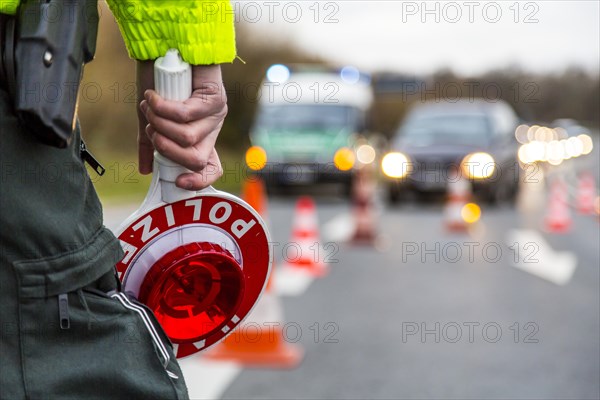 Traffic control by the police