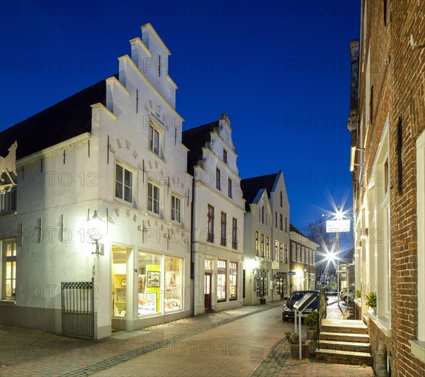 Historic gable houses in the Rathausstrasse street