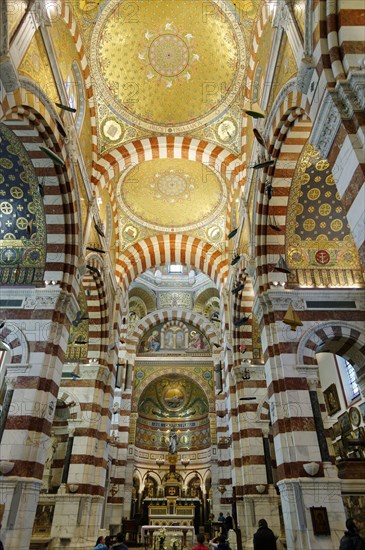 Notre-Dame de la Garde with mosaics, Marseille