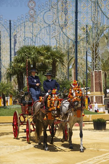 Coach at the Feria del Caballo