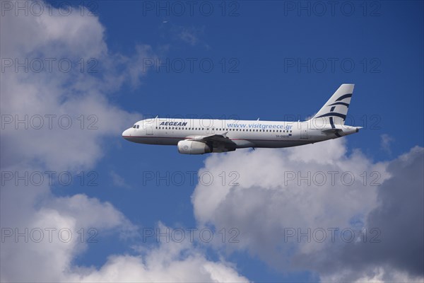 SX-DGD Aegean Airlines Airbus A320-232 in flight