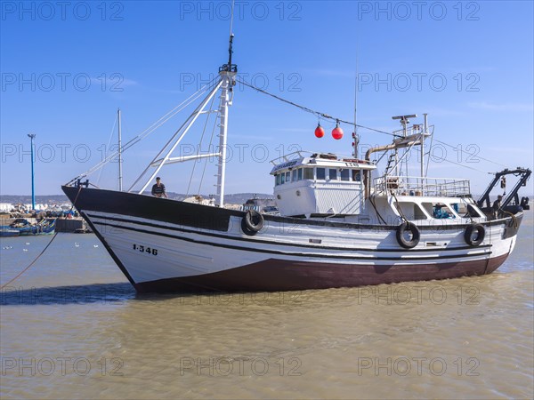 Fishing boats in the port of Essaouira