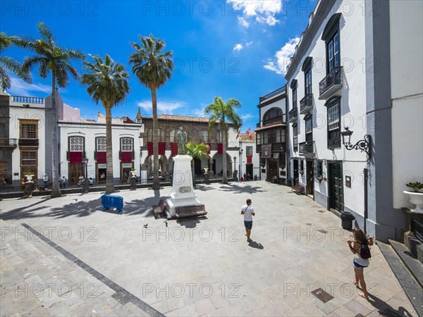 View from the church Iglesia Matriz de El Salvador of Plaza de Espana