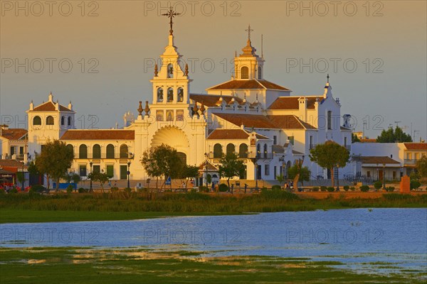 El Rocio Ermita del Rocio hermitage in morning light