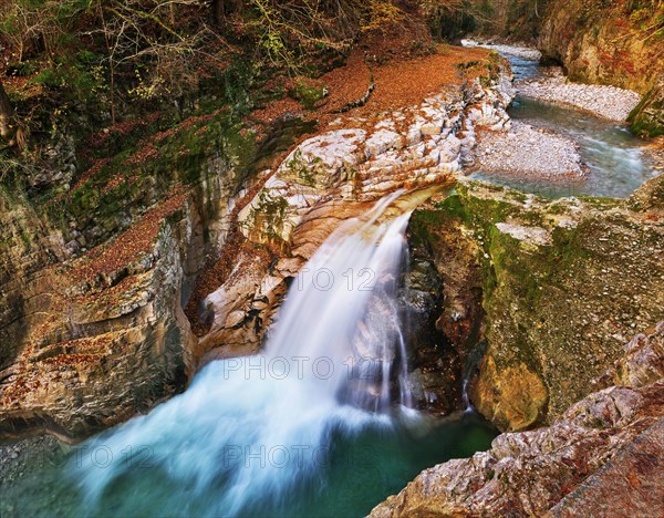 Cascade in the lower part of the Tauglbach stream