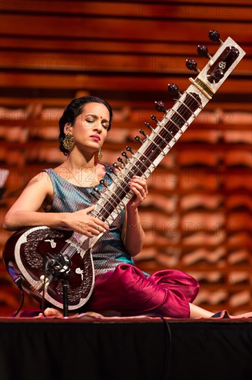 The Indian sitar player Anoushka Shankar