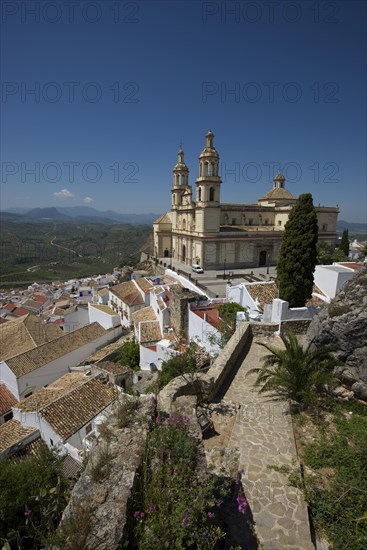 View from the Moorish castle to the Church of San Jose