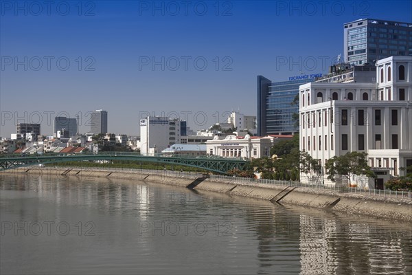 Cau Mong pedestrian bridge across Rach Ben canal