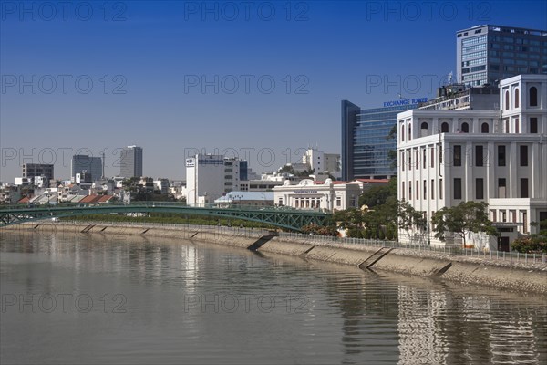 Cau Mong pedestrian bridge across Rach Ben canal