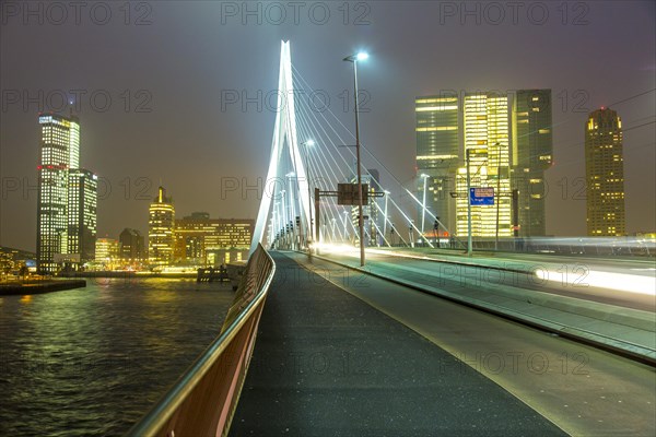 Skyline on the Nieuwe Maas river