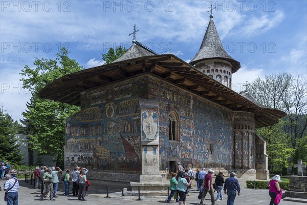 Tourists visit Monastery Church of St. George