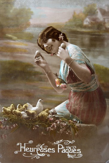 Old French postcard