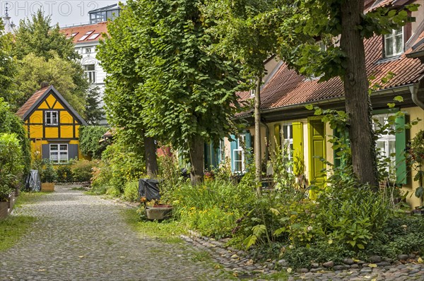 Houses in monastery grounds