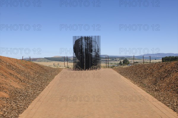 Mandela monument at the site of his arrest in 1962