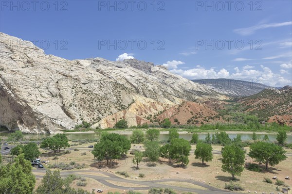 Rock formations at the Cottonwood Wash on Green River