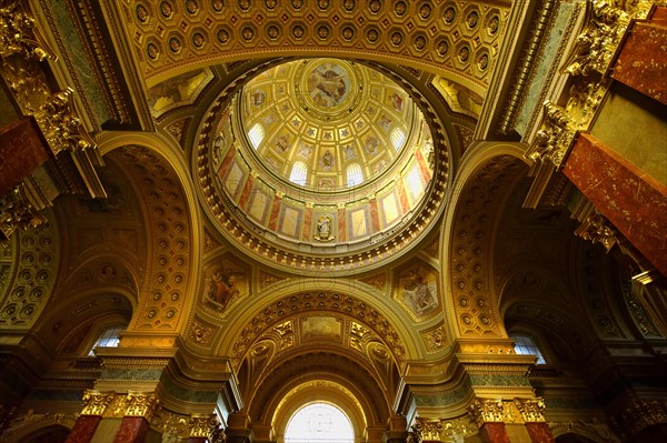 Neo Classical interior of St Stephen's Basilica or Szent Istvan Bazilika