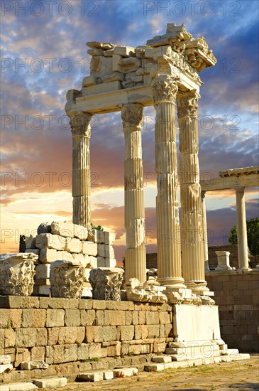 Pillars of the Greco Roman Temple of Trajan