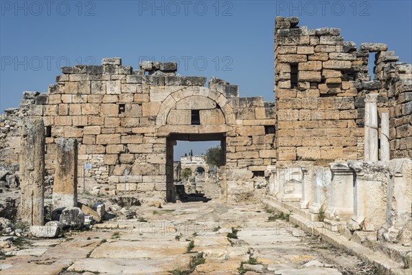 Byzantine gate and arcade street