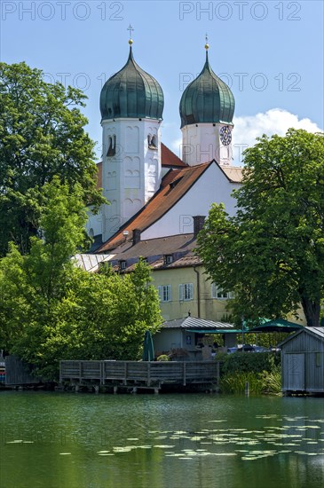 Benedictine monastery Seeon with monastery church of St. Lambert