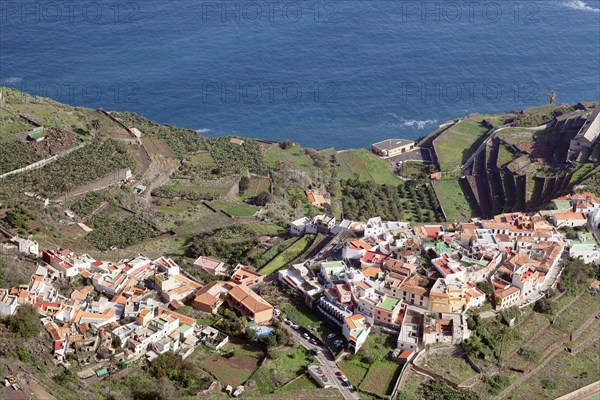 View of the village of Agulo