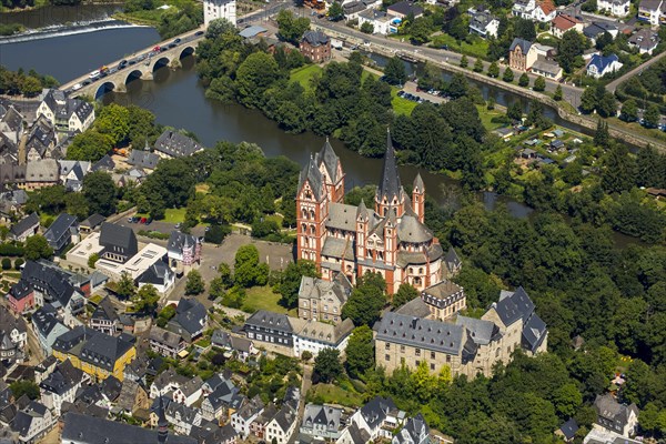 View over the historic centre of Limburg with its cathedral and castle