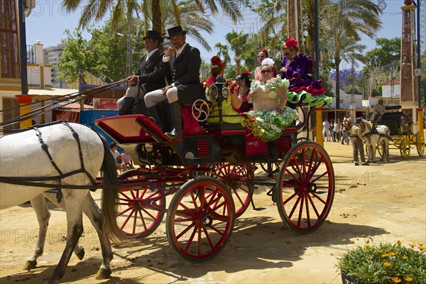 Carriages at the Feria del Caballo