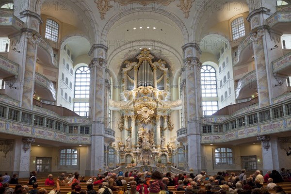 Interior and altar of the Church of Our Lady