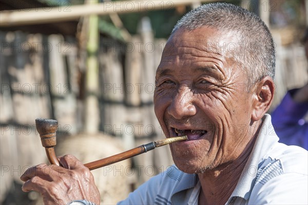 Elderly man from the Akha people