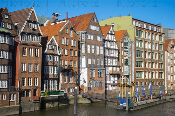 Old houses along the Nikolaifleet canal