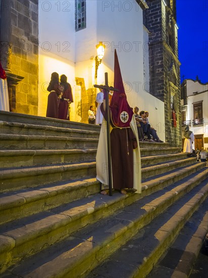 Easter procession outside the the church Iglesia Matriz de El Salvador