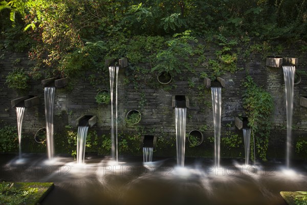 Fountains in the park Planten un Blomen