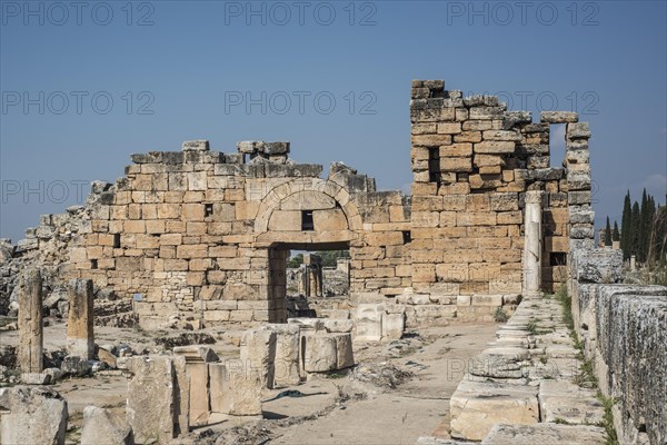 Byzantine gate and arcade street