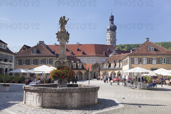 Rococo fountain on the market square