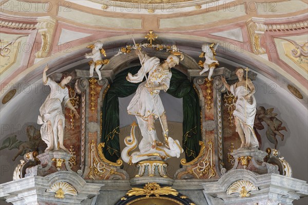 St. George on the high altar of the parish church of St. George