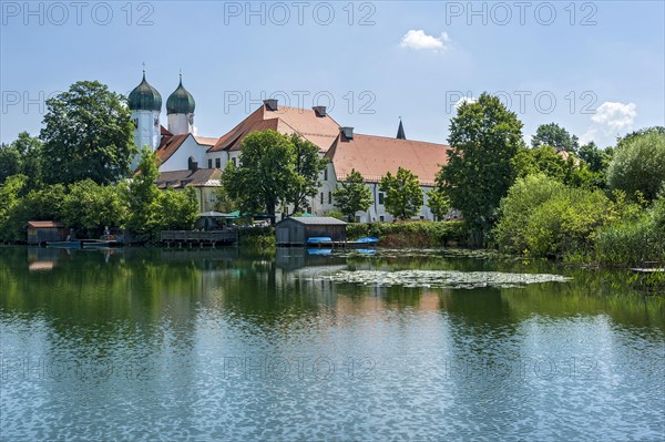 Benedictine monastery Seeon with monastery church of St. Lambert