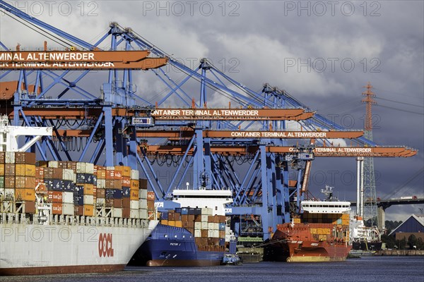 Altenwerder container terminal in the Port of Hamburg