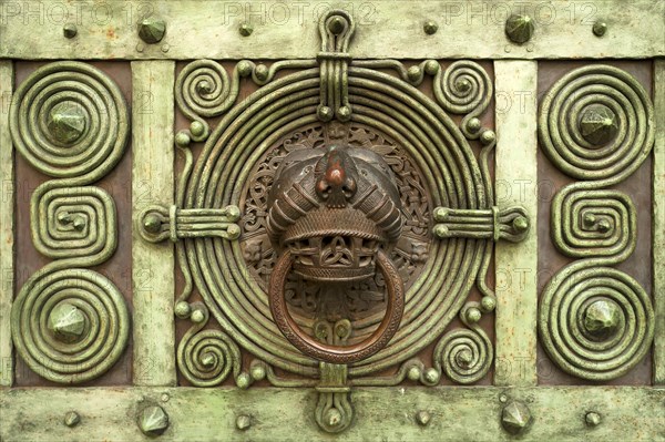 Door knocker on the Archiepiscopal Bishopric