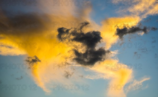 Clouds in an evening sky