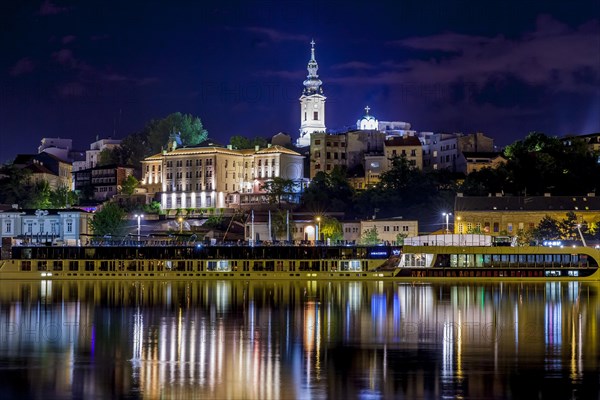 View over the river Sava on New Belgrade