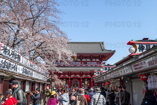 Tourists on the way to Hozomon Gate