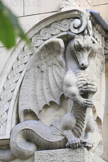 Sculpture of a dragon