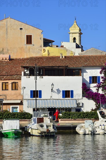 Fishing port and church of La Maddalena