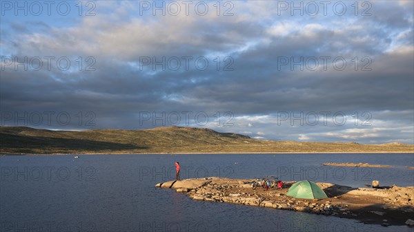 Campground on the Hardangervidda plateau