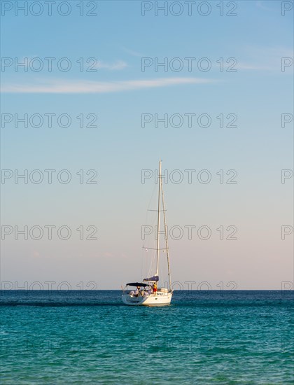 Sailing boat on the sea