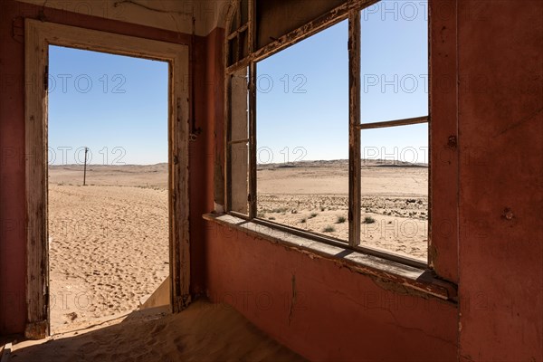 View of the landscape from an old house in the former diamond town