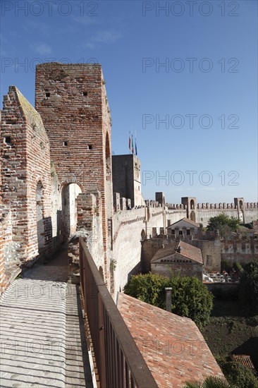 Battlement and city wall of Cittadella