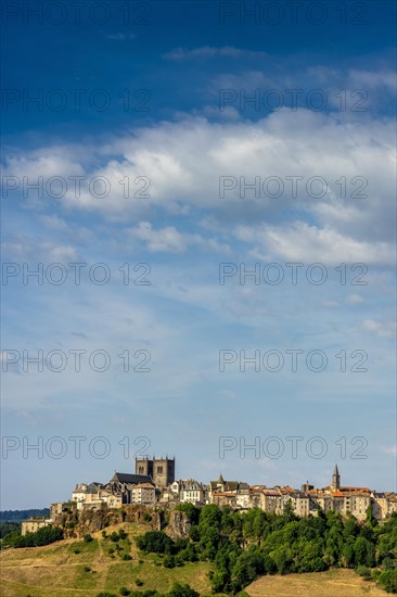 View on the city and the cathedral Saint-Pierre