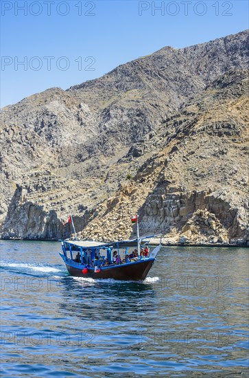 Tourist boat in form of a dhow